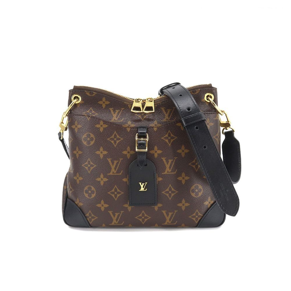 Louis Vuitton Monogram Odeon NM PM Shoulder Bag Brown Noir
